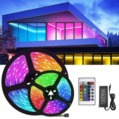 Светодиодная лента 15 метров RGB 5050 с пультом