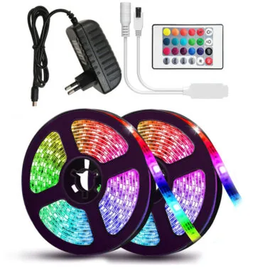 Світлодіодна стрічка RGB 5050 з пультом та блоком живлення 5 м