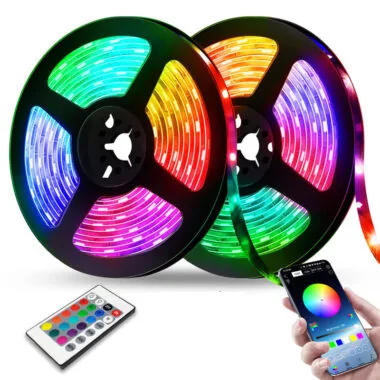 Світлодіодна стрічка RGB 5050 з пультом.