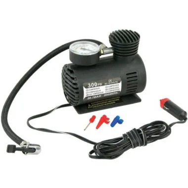 Компресор для підкачування коліс автомобільний Air Compressor 250 psi з манометром + набір голок, насос 12V - Новинка
