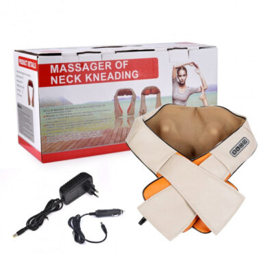 Массажер роликовый для всего тела с подогревом Shiatsu Massager of Neck Kneading - Новинка