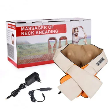 Масажер роликовий для всього тіла з підігрівом Shiatsu Massager of Neck Kneading - Новинка