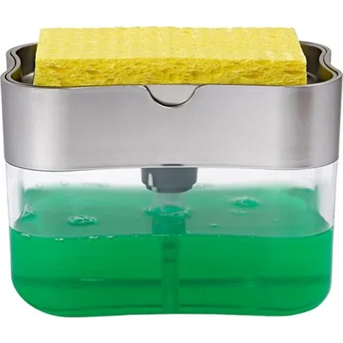 Органайзер для мочалок с дозатором мыла Soap Pump Sponge Caddy