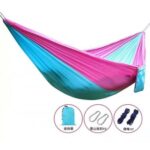 Гамак плащ с карабином (140см/280см) фиолетово-синий