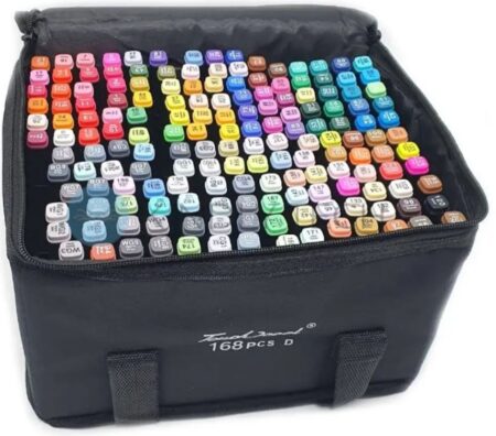 Набор маркеров для скетчинга (168шт.) Чёрный