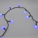 Гирлянда-Нить (String-Lights) 100B-6-2 Внутренняя, Пров.:Черный, 7М (Синий)