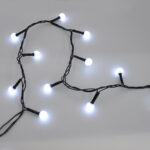 Гирлянда-Нить (String-Lights) 200W-6-2 Внутренняя, Пров.:Черный, 10М (Белый)