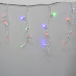 Гирлянда-Бахрома (Icecle-Lights) 120 Short Curtain-M-1 Наружная, Пров.:Белый, 5М (Разноцветная)