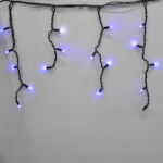 Гирлянда-Бахрома (Icecle-Lights) 120 Short Curtain-B-2 Наружная, Пров.:Черный, 5М (Синий)