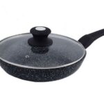 Сковорода Un-5145 24 См С Крышкой/Гранит Темный