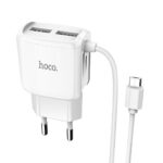 Адаптер Usb Hoco C59A 2-Usb + Кабель Usb-Microusb