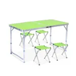Стол И Стулья Easy Campi 1+4 120Х60Х70См Зеленый 7201 (Складной, Для Пикника)