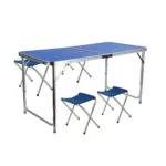 Стол И Стулья Easy Campi 1+4 120Х60Х70См Синий 7200 (Складной, Для Пикника)