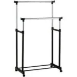 Телескопическая стойка-вешалка для одежды - Double Pole Clothes Horse
