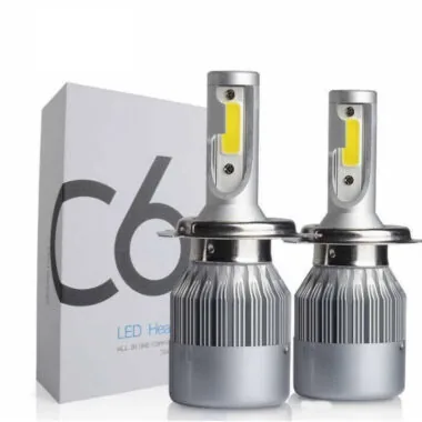 Комплект LED ламп C6 H4, Світлодіодні лампи головного світла, Автомобільне освітлення, Автосвітло