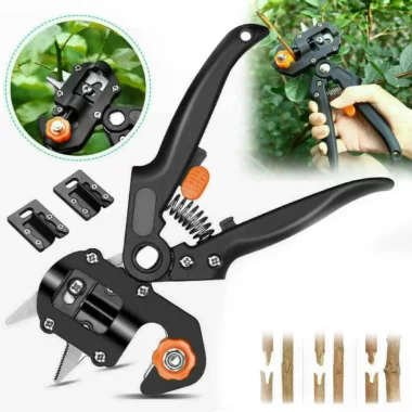 Профессиональный прививочный секатор с прививочной лентой и 3 ножами для обрезки и прививки деревьев Titan Professional Grafting Tool
