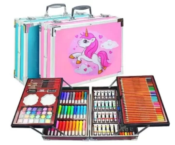 Набор для творчества в алюминиевом чемодане "Единорог" 145 предм. (6)