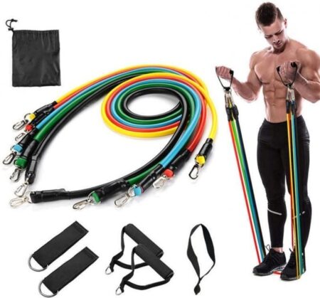 Эспандеры для фитнеса, Резинки для фитнеса, Набор эспандеров, Трубчатые эспандеры, Набор жгутов для спорта